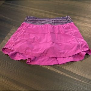 purple lululemon tennis skirt